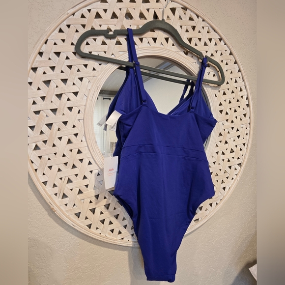 NWT Andie The Samoa One Piece Bathing Suit Lapis SMALL blue purple violet - Picture 6 of 8